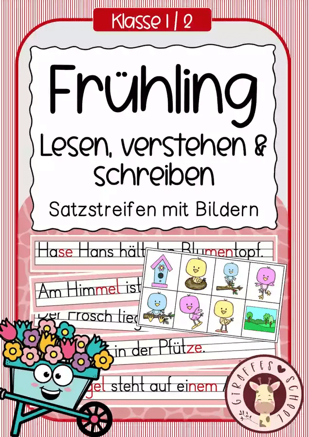 satzstreifen lesen 1 klasse