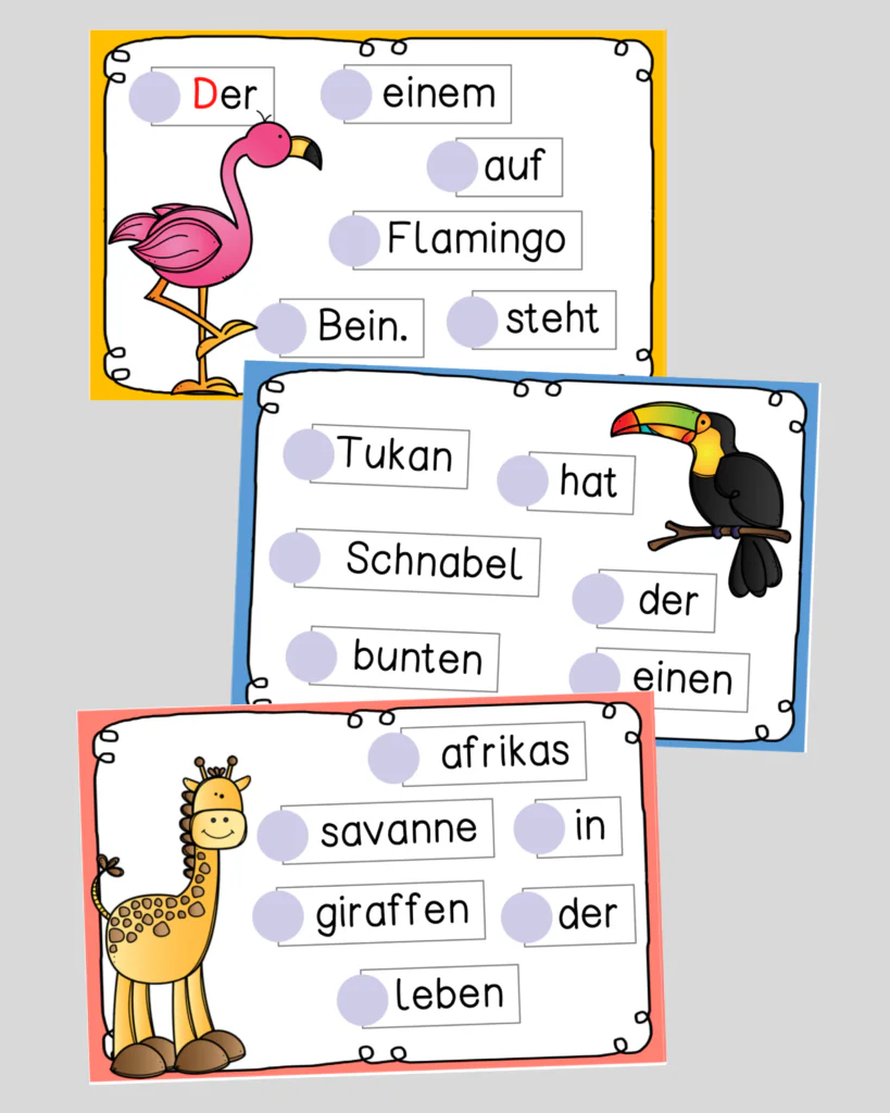Differenzierte Purzelsätze