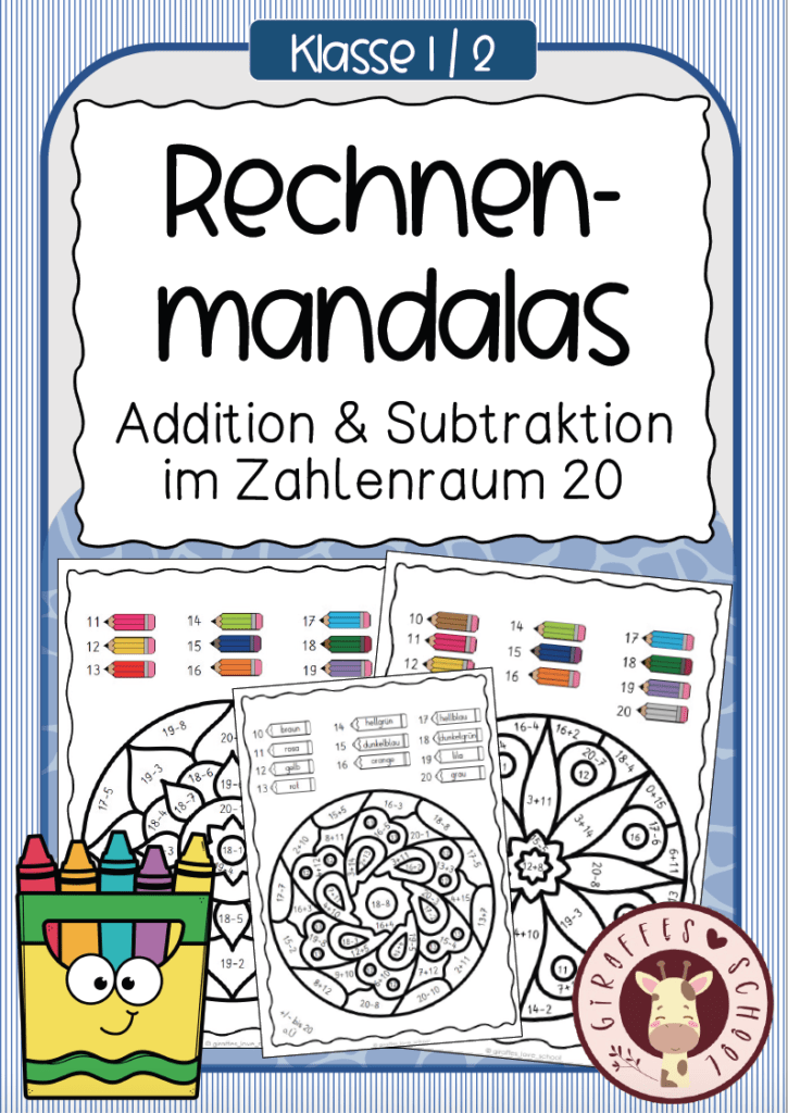 Rechnen 20 Mandalas