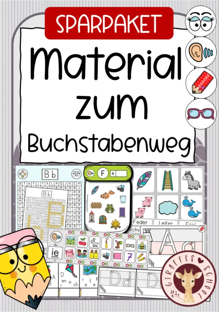 Buchstabenweg Druckschrift