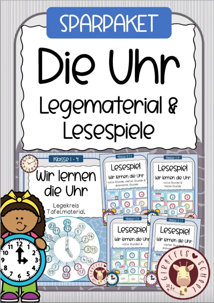 Uhr Materialpaket Grundschule