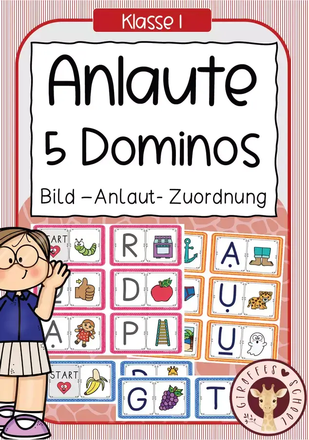 Anlaut-Domino für Klasse 1
