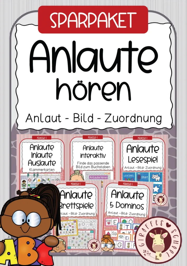Sparpaket Anlaute hören und zuordnen Klasse 1